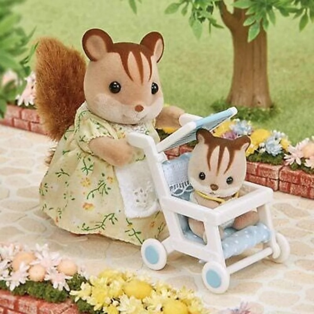Calico Critters / SF Polka Dot Baby Stroller